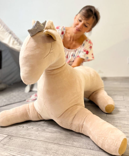 Giant Soft Toy Wingless Pegasus – Creamy