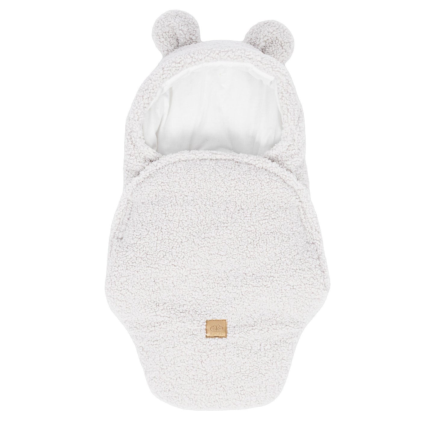 Baby Swaddle with Bear Ears – Bearly Off-White