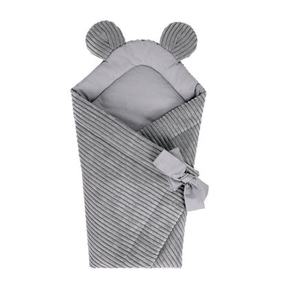 Baby Swaddle Wrap for Sleeping and Cuddling – Grey