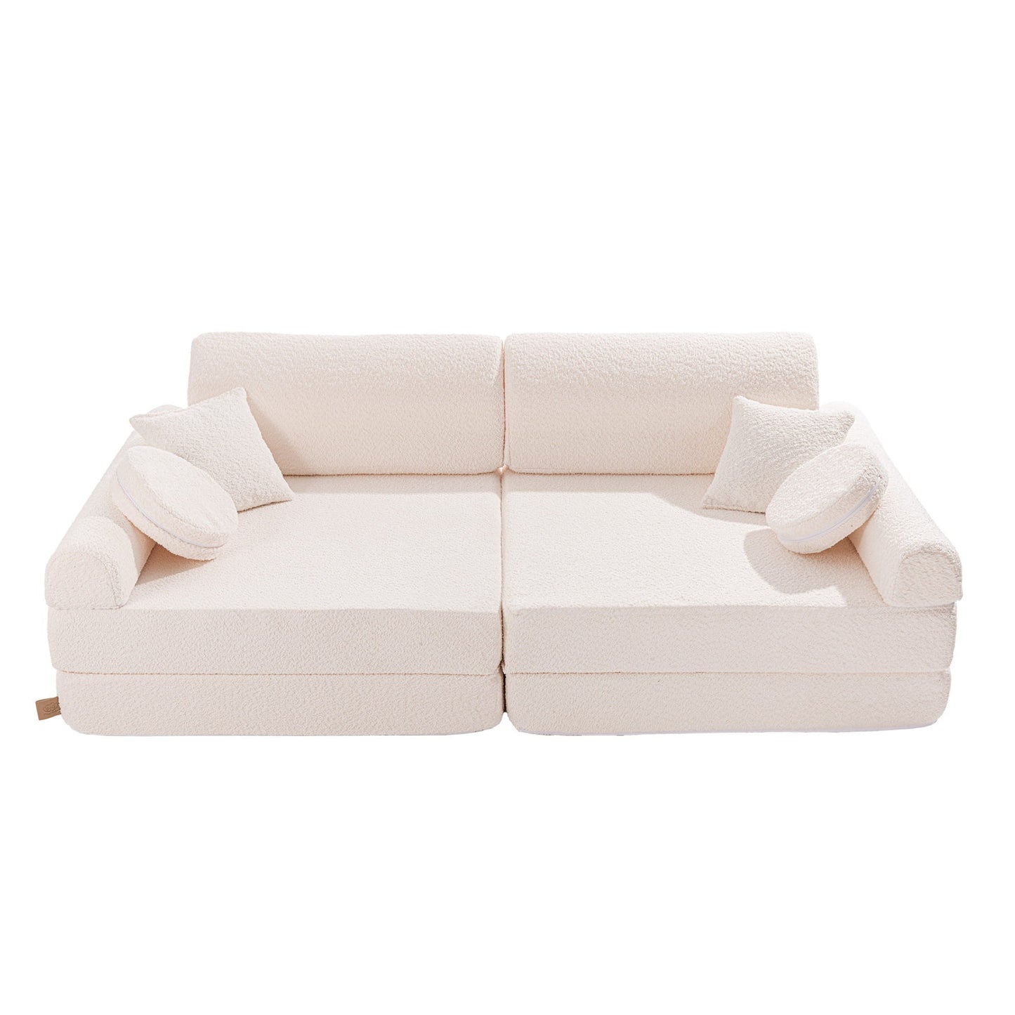 Large Modular Sofa for Kids - Premium Boucle, White