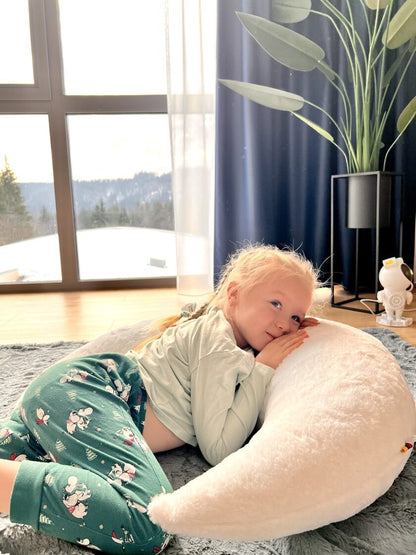 Handcrafted Giant Moon Pillow for Babies & Toddlers 