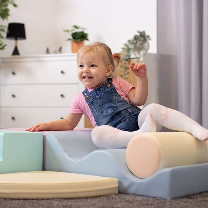 Soft Play 6 Foam Block Set - Light Pastel Explorer