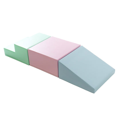 Soft Play 3 Foam Block Set - Soft Pastel Mini Climbie