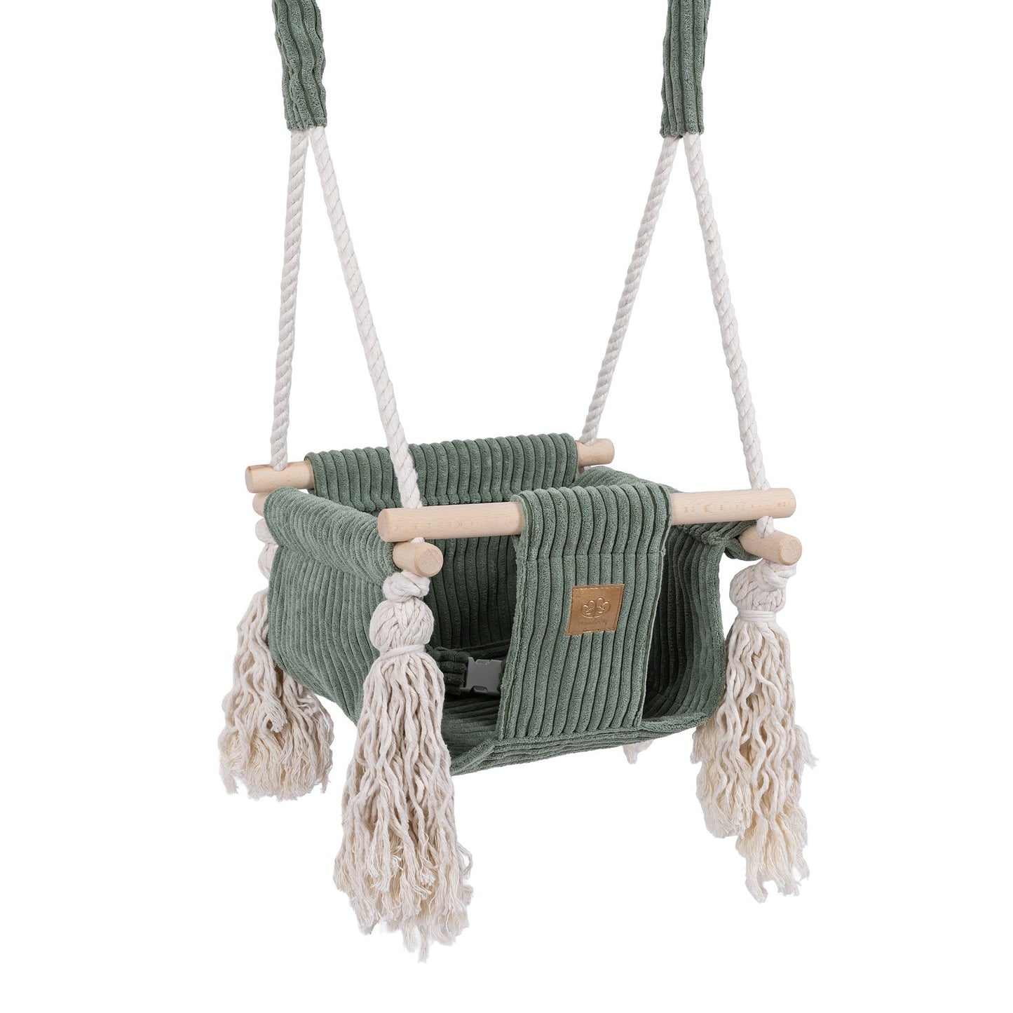 Indoor Baby Swing, Square - Olive Green