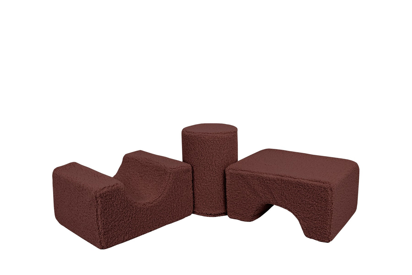 MeowBaby® Bearly Shape Set with 3 Elements - Brown