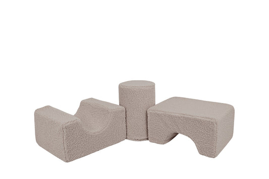 MeowBaby® Bearly Shape Set with 3 Elements - Gray