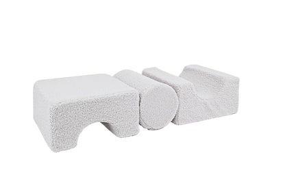 MeowBaby® Bearly Shape Set with 3 Elements - White