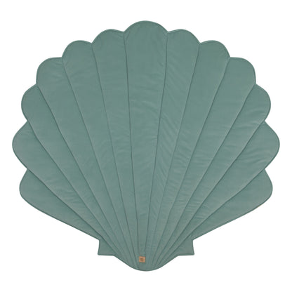 Organic Cotton and Velvet Shell Playmat - Mint