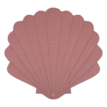 Organic Cotton and Velvet Shell Playmat - Powder Pink