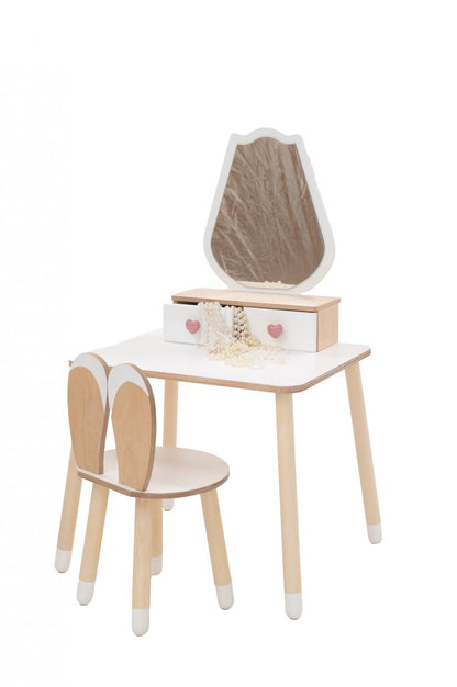 Princess Beauty Table and Chair with Mirror - Tulip