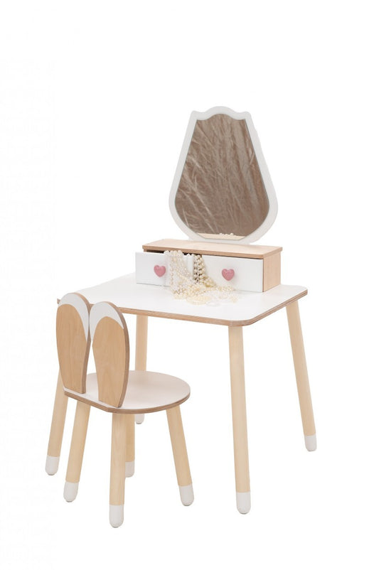 Princess Beauty Table and Chair with Mirror - Tulip