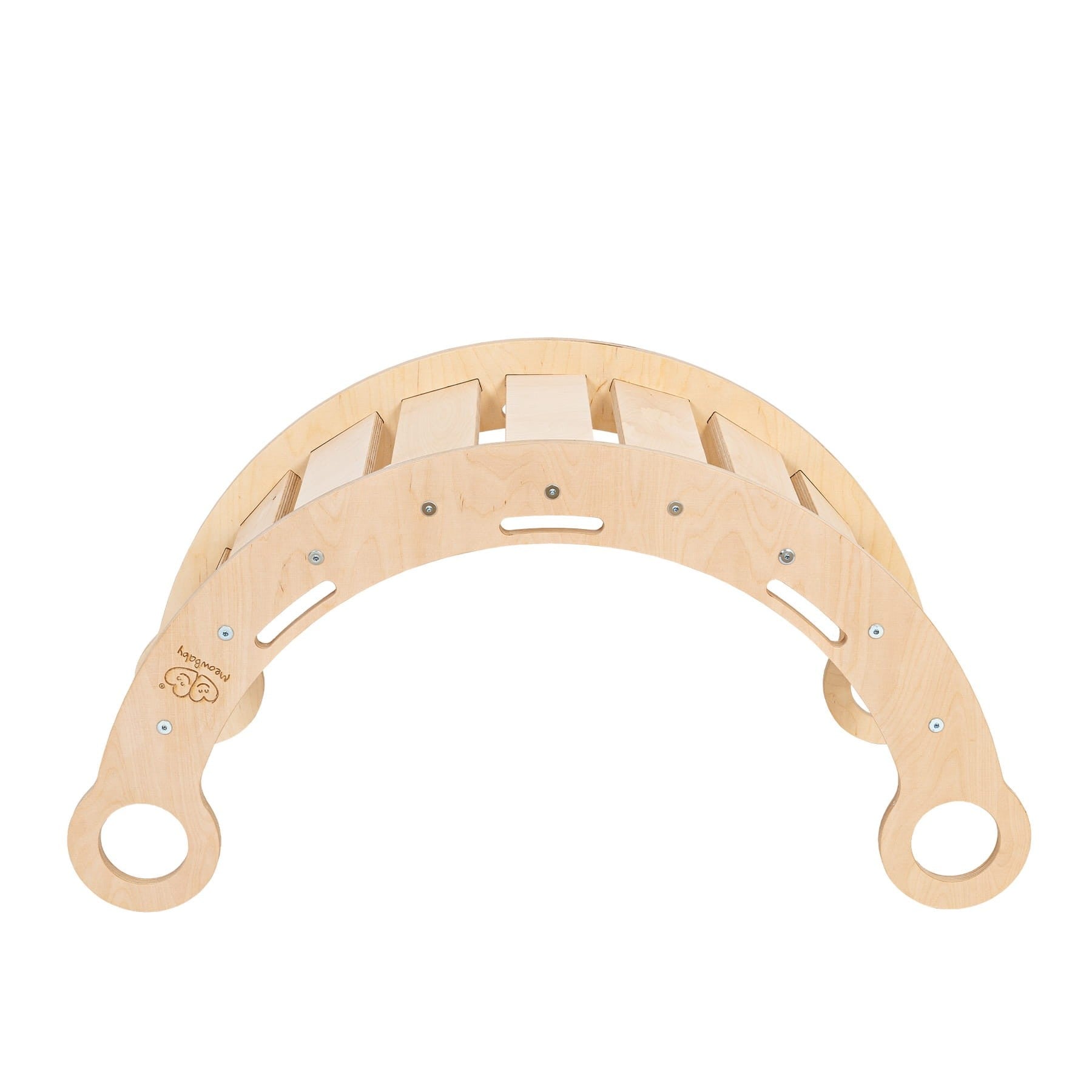 Snug Rocker for Kids - Natural With Pink Pillow