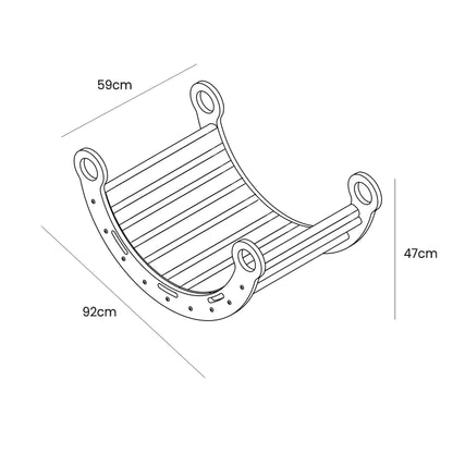 Snug Rocker for Kids - White Pillow
