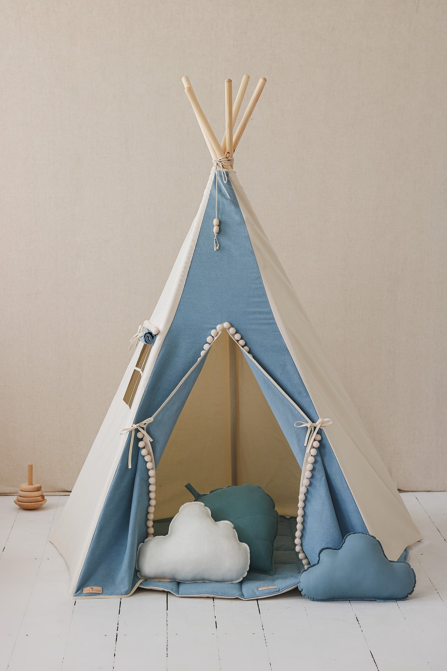 Teepee Tent - Jeans With Pompoms