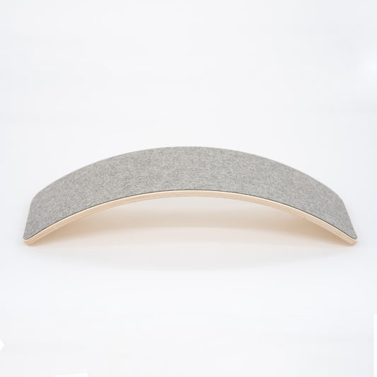 Wooden Balance Board With Grey Felt